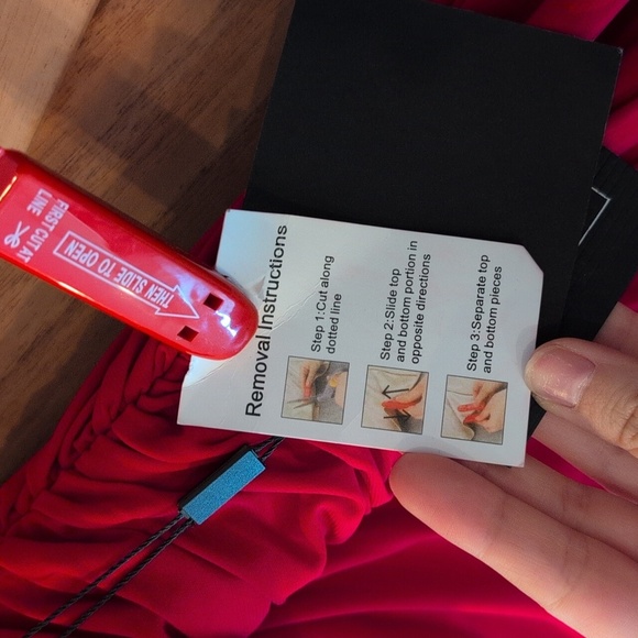 Mac Duggal 26484 Red Off Shoulder Dress - Picture 6 of 8